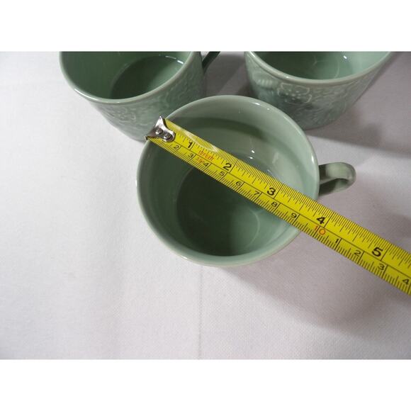 Mikasa English Countryside Celadon DP400 Tea Cups Green Set of 3 - Picture 7 of 7